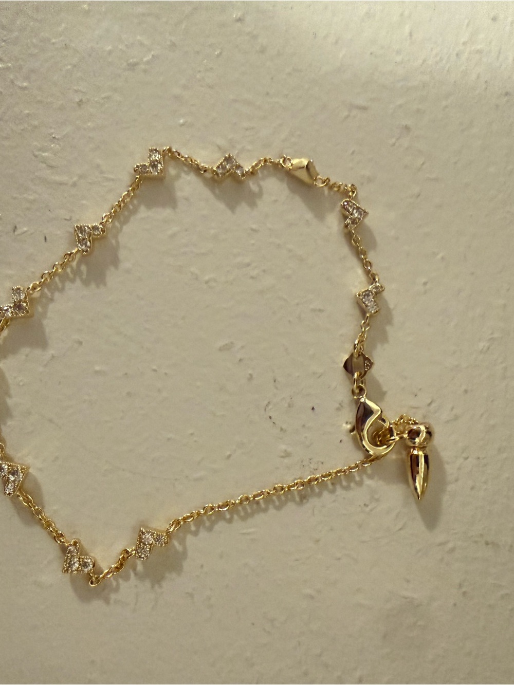 Kendra Scott haven crystal heart chain bracelet - Picture 2 of 2